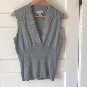 Banana Republic Grey Cotton Vest Top L